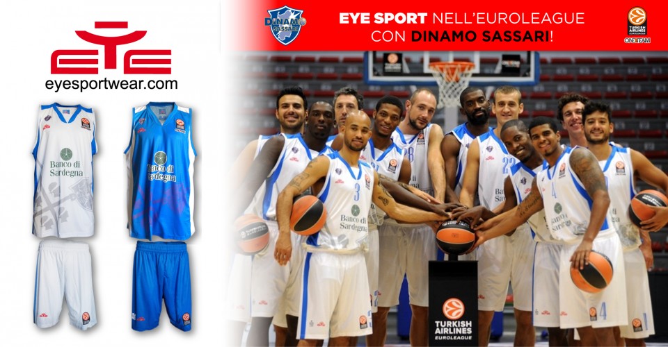 Ecco le prime storiche canotte Eurolega della Dinamo Sassari