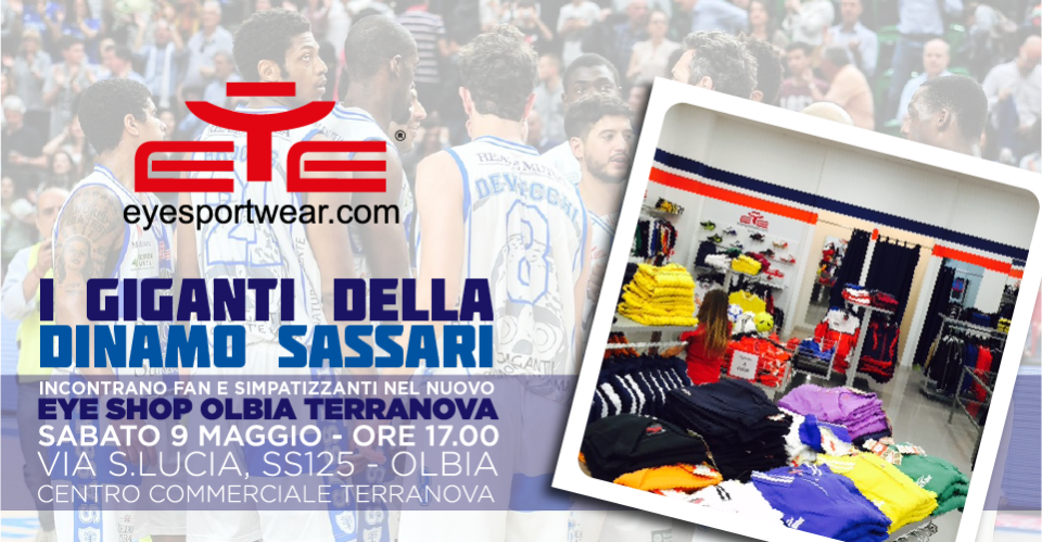 La Dinamo incontra i suo fans presso l'EYE Shop Olbia Terranova!